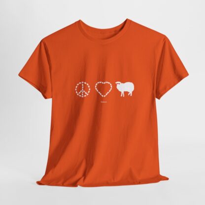 PEACE LOVE SHEEP Unisex Heavy Cotton Tee - Image 55