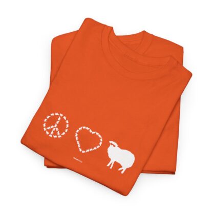 PEACE LOVE SHEEP Unisex Heavy Cotton Tee - Image 60