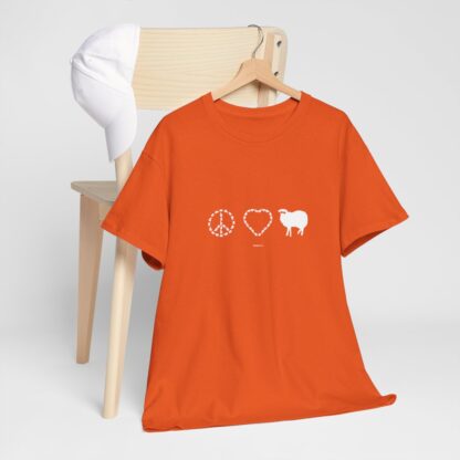 PEACE LOVE SHEEP Unisex Heavy Cotton Tee - Image 62