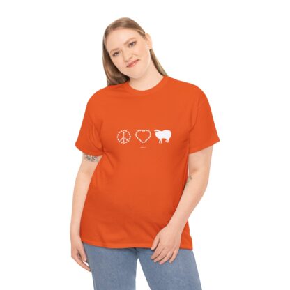 PEACE LOVE SHEEP Unisex Heavy Cotton Tee - Image 66