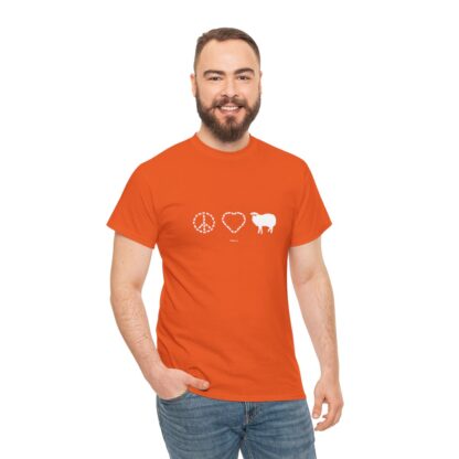 PEACE LOVE SHEEP Unisex Heavy Cotton Tee - Image 67