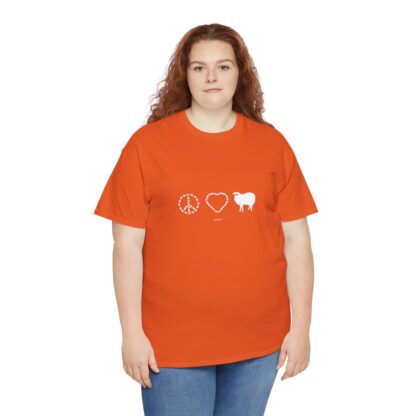 PEACE LOVE SHEEP Unisex Heavy Cotton Tee - Image 69