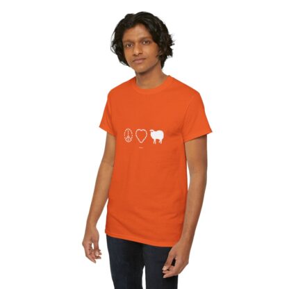 PEACE LOVE SHEEP Unisex Heavy Cotton Tee - Image 73