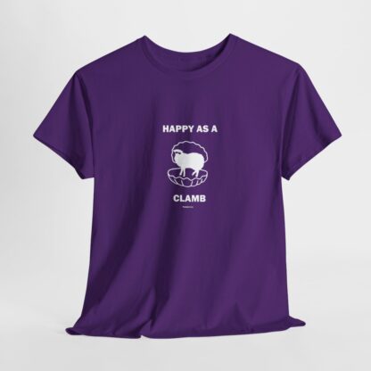 HAPPY AS A CLAMB Unisex Heavy Cotton Tee - Image 271