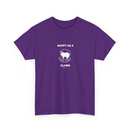 HAPPY AS A CLAMB Unisex Heavy Cotton Tee - Image 274