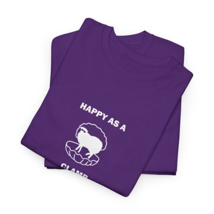 HAPPY AS A CLAMB Unisex Heavy Cotton Tee - Image 276