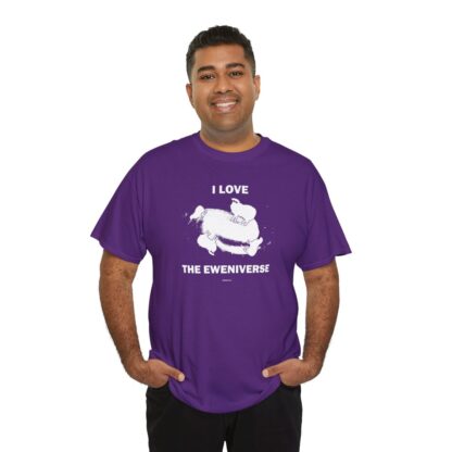 I LOVE THE EWENIVERSE Unisex Heavy Cotton Tee - Image 287