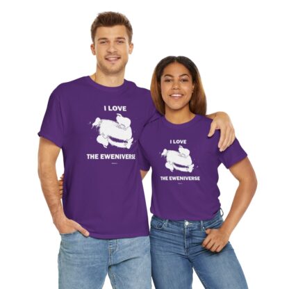 I LOVE THE EWENIVERSE Unisex Heavy Cotton Tee - Image 294