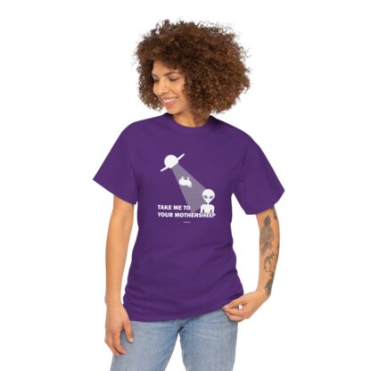 TAKE ME TO YOUR MOTHERSHEEP Unisex Heavy Cotton Tee - Image 281