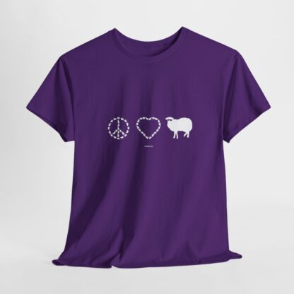 PEACE LOVE SHEEP Unisex Heavy Cotton Tee - Image 298