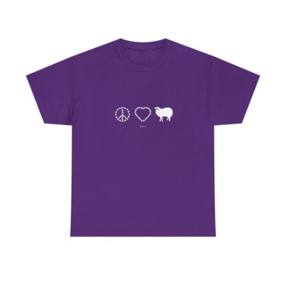 PEACE LOVE SHEEP Unisex Heavy Cotton Tee - Image 299