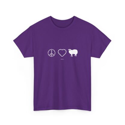 PEACE LOVE SHEEP Unisex Heavy Cotton Tee - Image 301