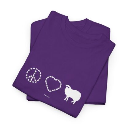 PEACE LOVE SHEEP Unisex Heavy Cotton Tee - Image 303