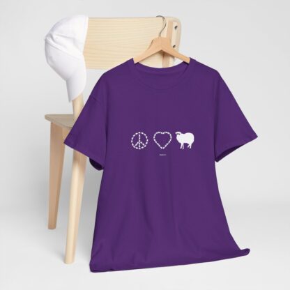 PEACE LOVE SHEEP Unisex Heavy Cotton Tee - Image 305