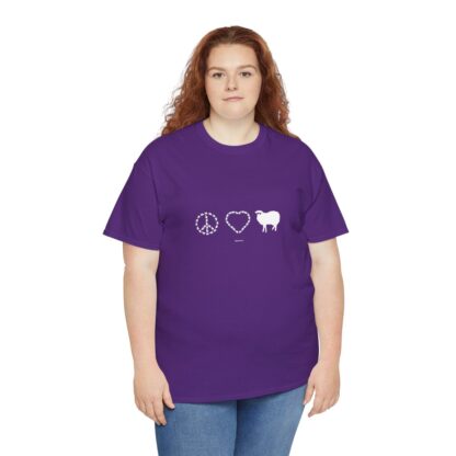 PEACE LOVE SHEEP Unisex Heavy Cotton Tee - Image 312