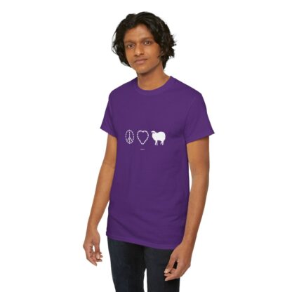 PEACE LOVE SHEEP Unisex Heavy Cotton Tee - Image 316