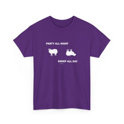 PARTY ALL NIGHT SHEEP ALL DAY Unisex Heavy Cotton Tee - Image 274