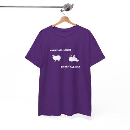 PARTY ALL NIGHT SHEEP ALL DAY Unisex Heavy Cotton Tee - Image 277