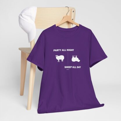 PARTY ALL NIGHT SHEEP ALL DAY Unisex Heavy Cotton Tee - Image 278