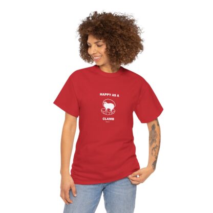 HAPPY AS A CLAMB Unisex Heavy Cotton Tee - Image 308