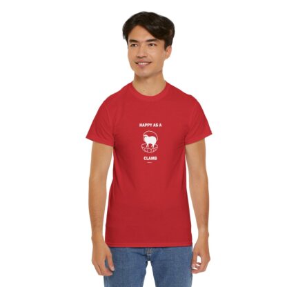 HAPPY AS A CLAMB Unisex Heavy Cotton Tee - Image 318