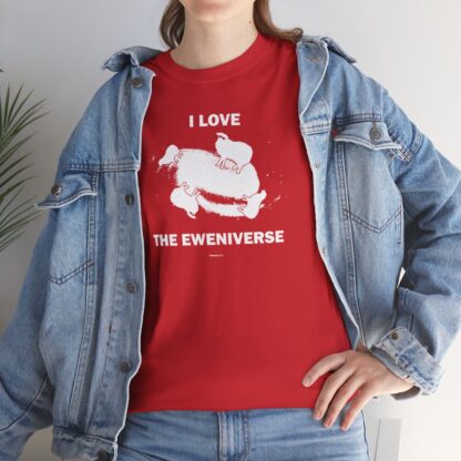 I LOVE THE EWENIVERSE Unisex Heavy Cotton Tee - Image 320