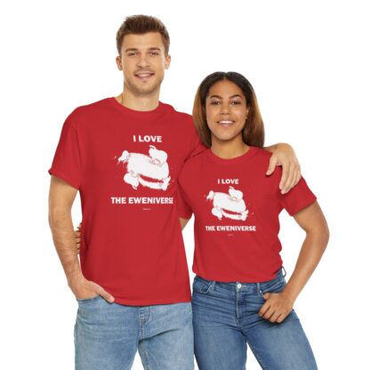 I LOVE THE EWENIVERSE Unisex Heavy Cotton Tee - Image 321