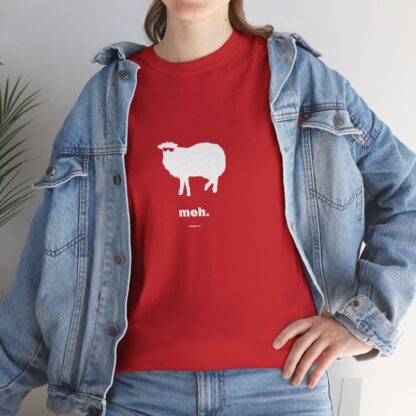 meh. Sheep Unisex Heavy Cotton Tee - Image 320