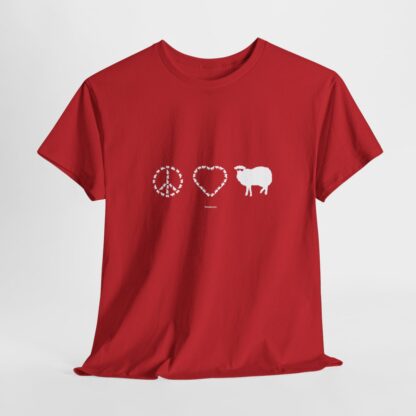 PEACE LOVE SHEEP Unisex Heavy Cotton Tee