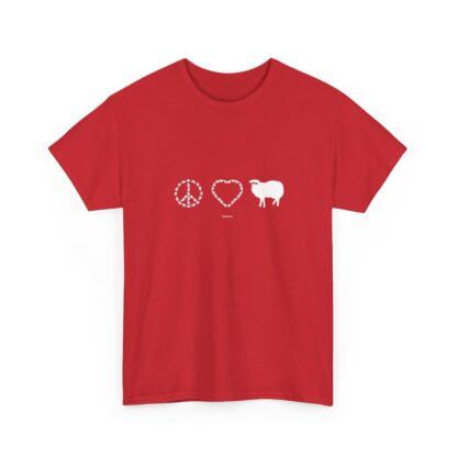 PEACE LOVE SHEEP Unisex Heavy Cotton Tee - Image 4