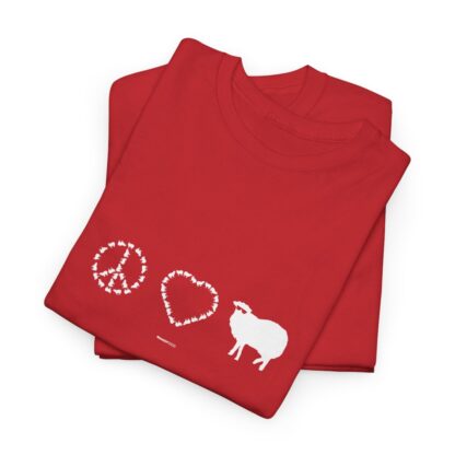 PEACE LOVE SHEEP Unisex Heavy Cotton Tee - Image 6