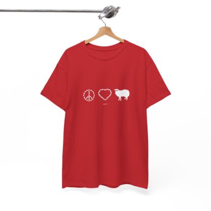 PEACE LOVE SHEEP Unisex Heavy Cotton Tee - Image 7