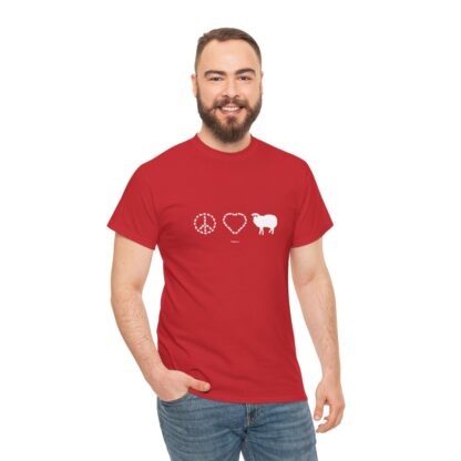 PEACE LOVE SHEEP Unisex Heavy Cotton Tee - Image 13