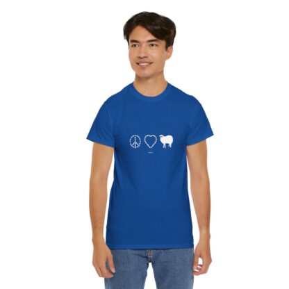 PEACE LOVE SHEEP Unisex Heavy Cotton Tee - Image 264