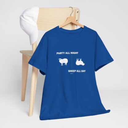 PARTY ALL NIGHT SHEEP ALL DAY Unisex Heavy Cotton Tee - Image 224