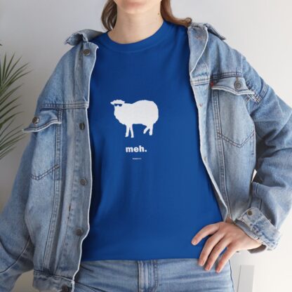 meh. Sheep Unisex Heavy Cotton Tee - Image 239