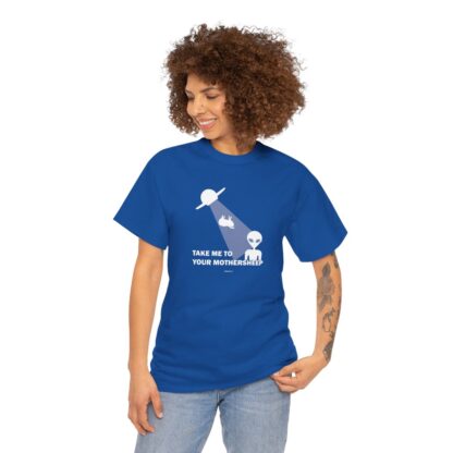 TAKE ME TO YOUR MOTHERSHEEP Unisex Heavy Cotton Tee - Image 227