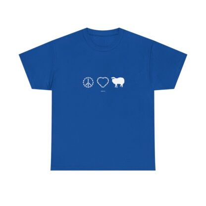 PEACE LOVE SHEEP Unisex Heavy Cotton Tee - Image 245