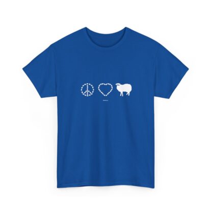 PEACE LOVE SHEEP Unisex Heavy Cotton Tee - Image 247