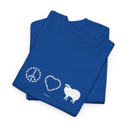 PEACE LOVE SHEEP Unisex Heavy Cotton Tee - Image 249