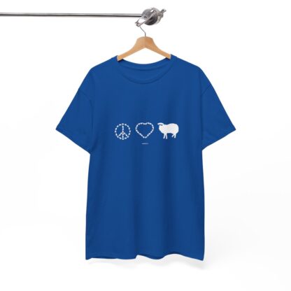 PEACE LOVE SHEEP Unisex Heavy Cotton Tee - Image 250