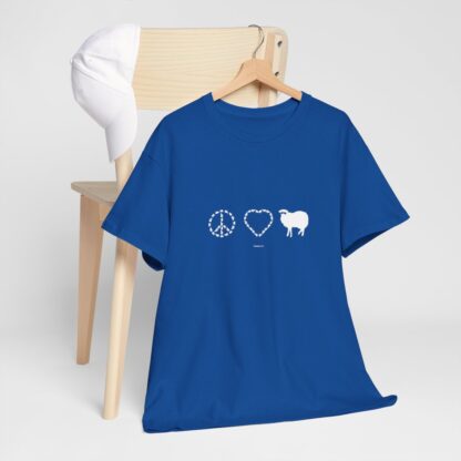 PEACE LOVE SHEEP Unisex Heavy Cotton Tee - Image 251