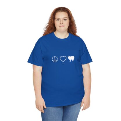 PEACE LOVE SHEEP Unisex Heavy Cotton Tee - Image 258