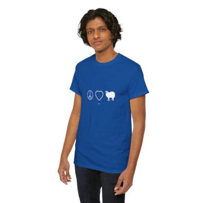 PEACE LOVE SHEEP Unisex Heavy Cotton Tee - Image 262