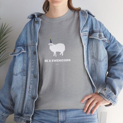 BE A EWENICORN Unisex Heavy Cotton Tee - Image 77