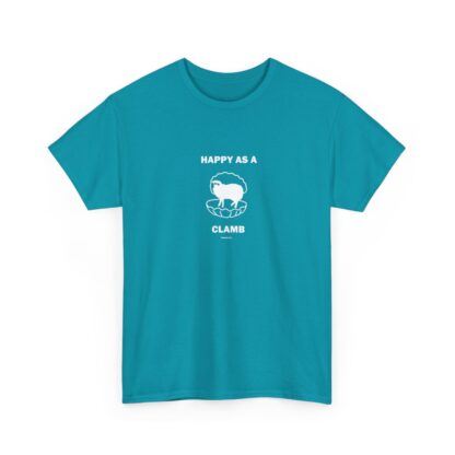 HAPPY AS A CLAMB Unisex Heavy Cotton Tee - Image 4