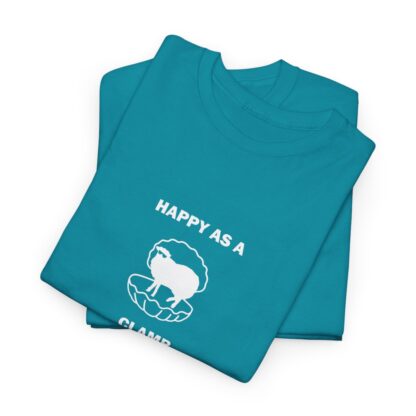 HAPPY AS A CLAMB Unisex Heavy Cotton Tee - Image 6