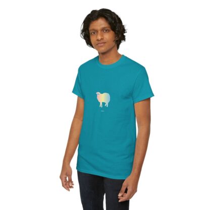 Cotton Candy Sheep Unisex Heavy Cotton Tee - Image 100