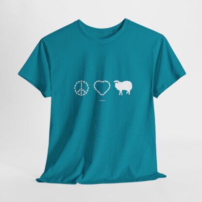 PEACE LOVE SHEEP Unisex Heavy Cotton Tee - Image 190