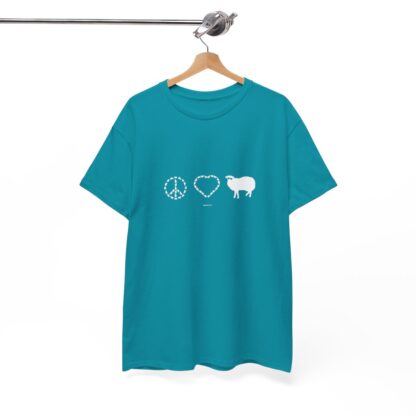 PEACE LOVE SHEEP Unisex Heavy Cotton Tee - Image 196